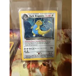 Pokemon Dark Dragonite 5/82 Team Rocket Holo Rare 70 HP Unlimited English 1999 - Image 1