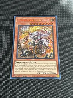 Yugioh! Dogmatika Fleurdelis, the Thunderbolt - DOOD-EN026 Secret Rare 1st Ed NM - Image 1