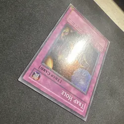 Trap Hole LOB-058 LOB Super Rare GLOSSY 1st Edition Yu-Gi-Oh LP/MP - Image 3