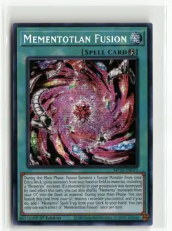 Yugioh Mementotlan Fusion MP25-EN073 Prismatic Secret Rare NM 1st Ed - Image 1