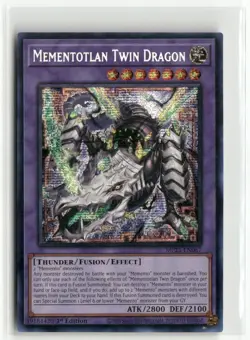 Yugioh Mementotlan Twin Dragon MP25-EN067 Prismatic Secret Rare NM 1st Ed - Image 1