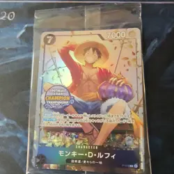 One Piece TCG Monkey.D.Luffy P-075 Southeast Asian Champion Promo JPN Sealed - Image 1