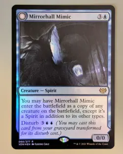 Mirrorhall Mimic - Innistrad: Crimson Vow #68 Foil Rare - Near Mint - MtG - Image 1