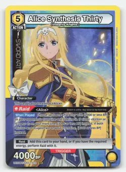 Alice Synthesis Thirty Sword Art Online Union Arena Foil NM - Image 1