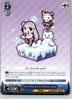 Dot Emilia & Puck [Memory Snow] - Re:ZERO Memory Snow - RZ/S68-E104 PR - NM - Image 1