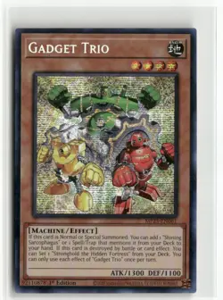 Yugioh Gadget Trio MP25-EN061 Prismatic Secret Rare NM 1st Ed - Image 1