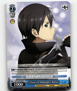 Weiss Schwarz "Coat of Midnight" Kirito SAO Animation 10th Anniversary - Image 1