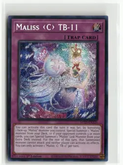 Yugioh Maliss C TB-11 MP25-EN129 Prismatic Secret Rare NM 1st Ed - Image 1