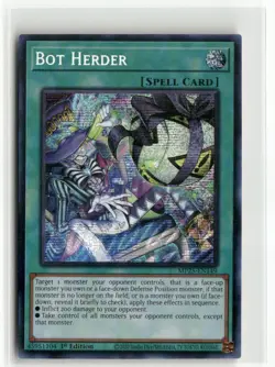Yugioh Bot Herder MP25-EN149 Prismatic Secret Rare NM 1st Ed - Image 1