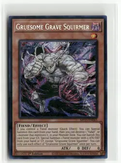 Yugioh Gruesome Grave Squirmer MP25-EN065 Prismatic Secret Rare NM 1st Ed - Image 1