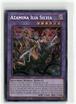 Yugioh Azamina Ilia Silvia MP25-EN103 Prismatic Secret Rare NM 1st Ed - Image 1