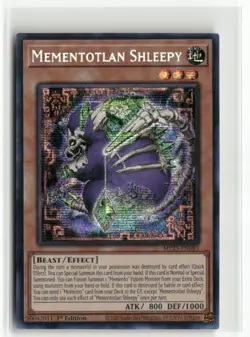 Yugioh Mementotlan Shleepy MP25-EN083 Prismatic Secret Rare NM 1st Ed - Image 1