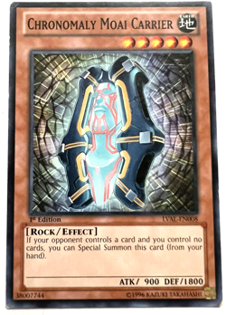 YuGiOh! - Chronomaly Moai Carrier - LVAL-EN008 - 1st Edition - Common - Image 1