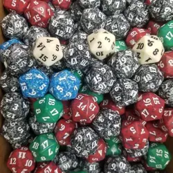 20 Magic the Gathering 20 Sided Spin Down Life Counter Dice Planeswalker Symbol - Image 1