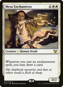Mesa Enchantress NM #75 Commander 2015 MTG - Image 1