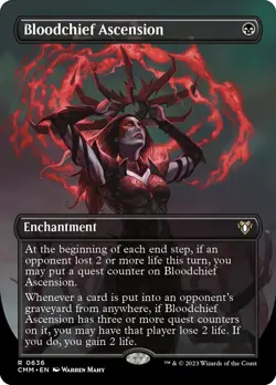 1x - Bloodchief Ascension - Borderless #636 - Commander Masters - NM MTG - Image 1