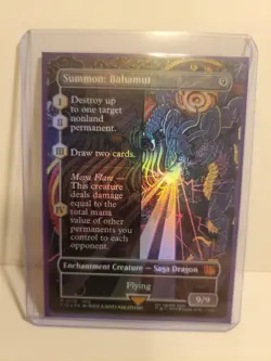 Summon: Bahamut (Borderless) Final Fantasy Foil - Image 1