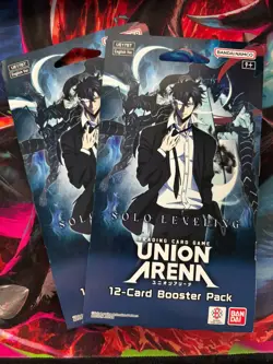 Union Arena Solo Leveling Sleeved Booster Blister Pack x2 - English - Sealed - Image 1