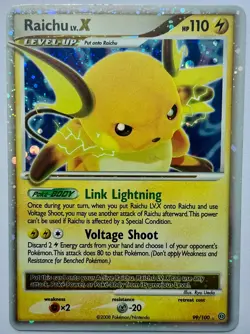 Raichu LV.X Ultra Rare Stormfront 99/100 Holo Pokemon Card TCG LP/NM - Image 1