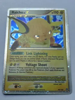 Raichu LV.X Ultra Rare Stormfront 99/100 Holo Pokemon Card TCG LP/NM - Image 3