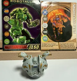 Bakugan B1 Robotallion Haos 470 G Battle Brawlers + 2 Cards - Image 1