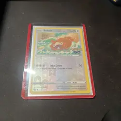 Bidoof 059/078 Peelable Ditto Reverse Holo Pokemon GO Stamp Pokemon TCG Card NM - Image 2