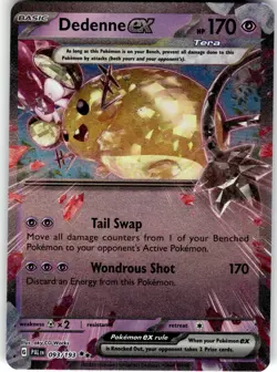 Dedenne ex Double Rare Prize Pack Series Cards 093/193 NM - Image 1