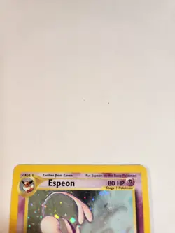 ESPEON 1ST EDITION 1/75 NEO DISCOVERY HOLO RARE DAMAGED CARD HEAVILY PLAYED - Image 3