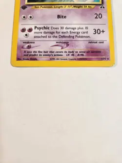 ESPEON 1ST EDITION 1/75 NEO DISCOVERY HOLO RARE DAMAGED CARD HEAVILY PLAYED - Image 5