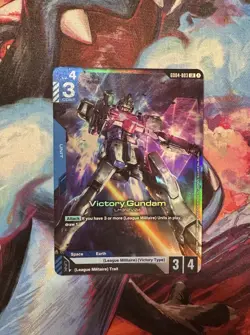 Gundam Card Game Phantom Aria Victory Gundam GD04-003 Legend Rare LR - Image 1