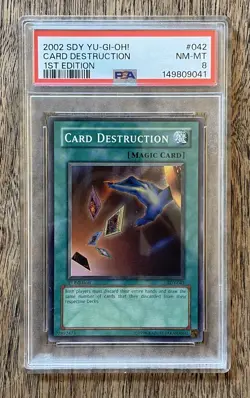 Yu-gi-oh! Card Destruction Super Rare 1st Edition SDY-042 PSA 8 - Image 1