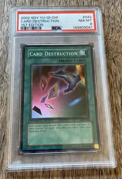 Yu-gi-oh! Card Destruction Super Rare 1st Edition SDY-042 PSA 8 - Image 2