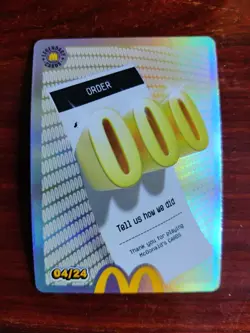 McDonalds Cards Order 000 Legendary Card 04/24 Redeemed Code - Image 1