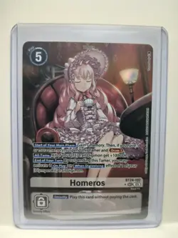 Homeros BT24-102 SEC Tamer Security Effect Foil Digimon Bandai Card Game - Image 1