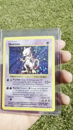 Mewtwo 010/102 Base Set (Shadowless) Holo Pokemon Card | Rare - Image 2