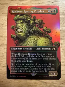 MTG Magic The Gathering Rosheen, Roaring Prophet Foil Borderless Commander - Image 1
