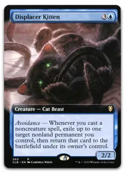 Displacer Kitten (Extended Art) #560 (NM) Baldur's Gate CLB Magic MTG - Image 1