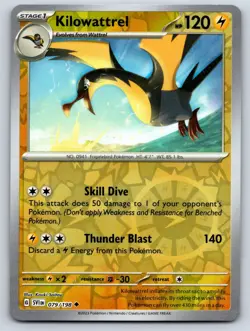 Kilowattrel 079/198 Scarlet & Violet Near Mint Reverse Holo Pokemon Card - Image 1