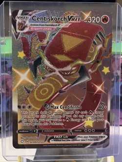 Pokemon TCG Centiskorch VMAX Shining Fates SV109/SV122 Holo Shiny Holo Rare MP - Image 1