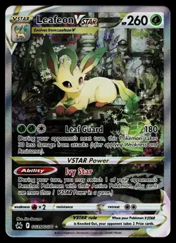 Pokemon Card - Leafeon VSTAR Crown Zenith Galarian Gallery GG35/GG70 Holo - Image 1