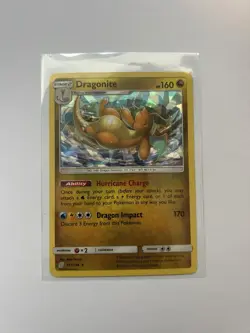 Pokemon TCG Dragonite Cracked Ice Holo 151/236 Sun and Moon Unified Minds - Image 1