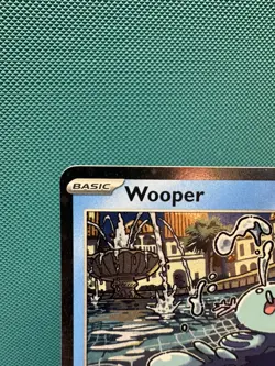 Pokemon Wooper SWIRL SVP 155 Black Star Promo Cosmos Holo English NM - Image 2