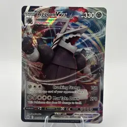 Aggron VMAX 097/172 Ultra Rare SWSH09: Brilliant Stars Pokemon Card NM - Image 1