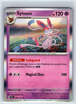 Sylveon 040/131 Holo Rare Prismatic Evolutions Pokemon Holo Near Mint - Image 1