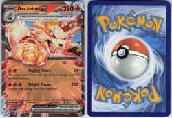 Arcanine ex 032/198 Double Rare Scarlet & Violet Pokemon Holo Near Mint - Image 2