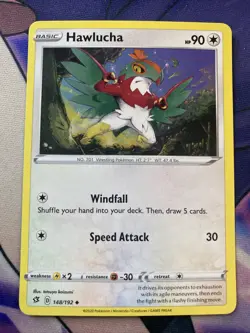 Pokemon TCG Rebel Clash Hawlucha 148/192 - Image 1