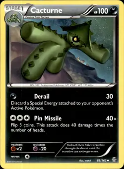 Cacturne 88/162 Uncommon - Pokemon XY - BREAKthrough MP - Image 1