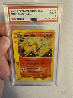 2003 Pokemon - Ninetales Holo Rare E Reader Aquapolis H19/H32 - PSA 9 Mint! WOTC - Image 4