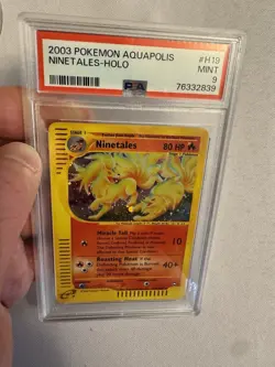 2003 Pokemon - Ninetales Holo Rare E Reader Aquapolis H19/H32 - PSA 9 Mint! WOTC - Image 5