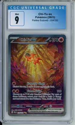CGC 9 - Chi-Yu EX #259 Special Illustration Rare SIR Pokemon Paldea Evolved - Image 1